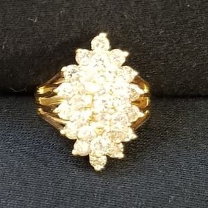 Vintage 2 Carat Cocktail Ring